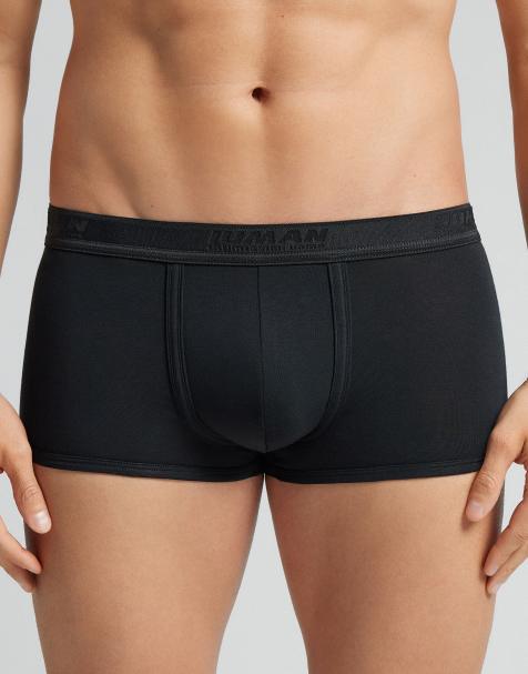 Intimissimi Superior cotton boxers with logo in black - view 1