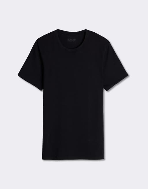 Intimissimi Superior cotton t-shirt in black, 4 of 4