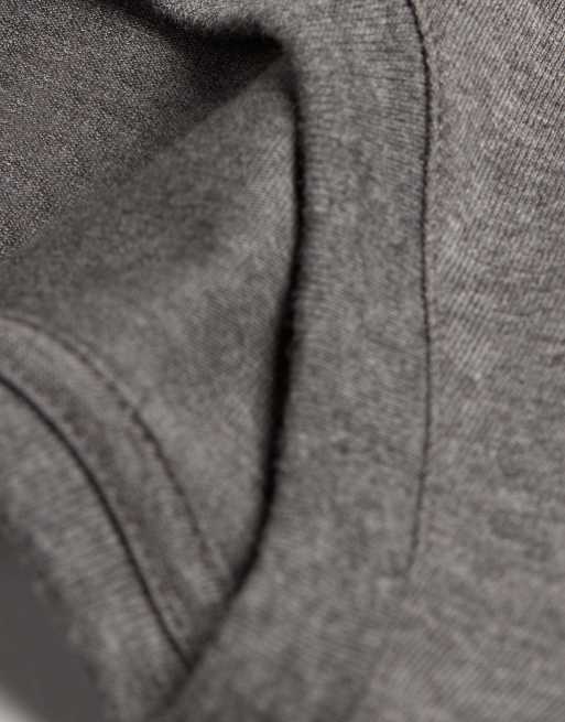 Intimissimi Superior cotton t-shirt in charcoal grey melange, 5 of 5