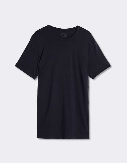 Intimissimi Superior cotton t-shirt in midnight blue, 4 of 4