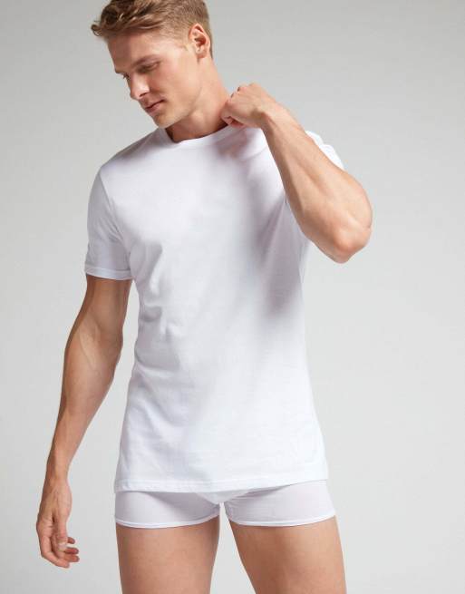 Intimissimi Superior cotton t-shirt in white, 4 of 5