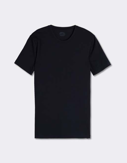 Intimissimi Superior stretch cotton t-shirt in midnight blue, 3 of 4