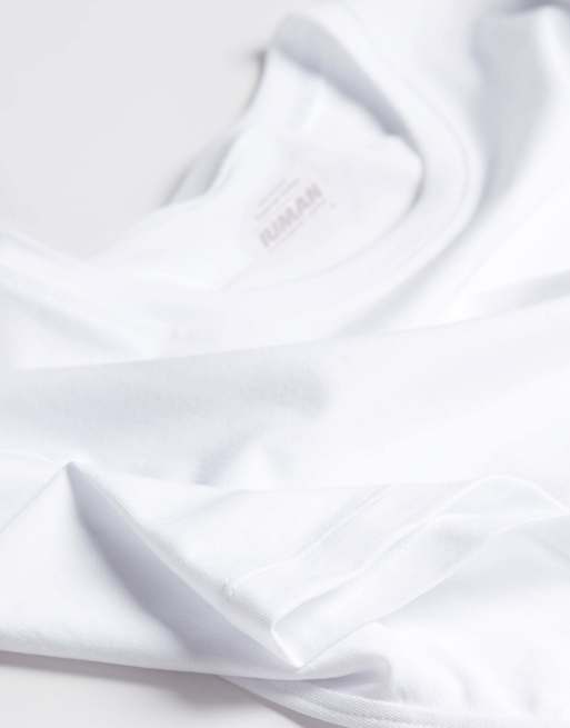 Intimissimi Superior stretch cotton t-shirt in white, 5 of 5