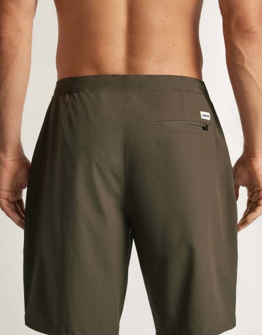 Intimissimi Technical swim trunks in olive green, 2 of 6