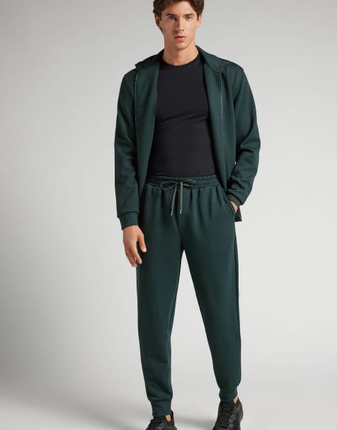 Intimissimi Technical trousers in dark green - view 1