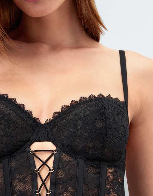 Intimissimi Tempting treat structured denise top in black, 3 of 5