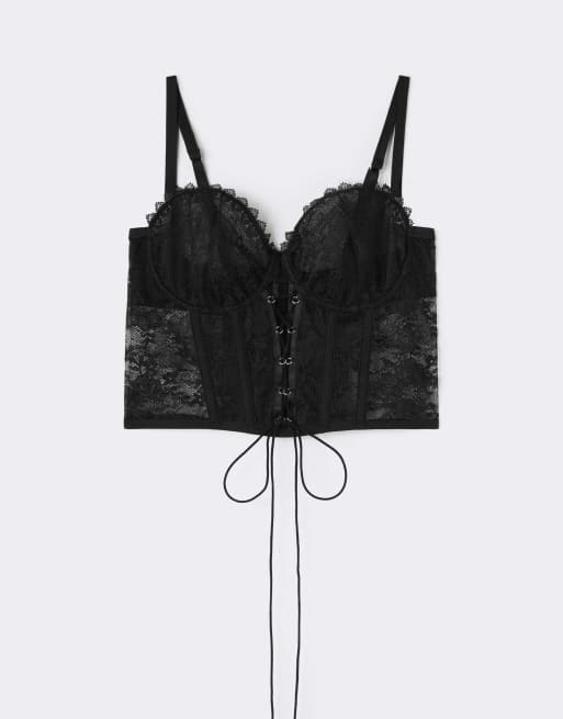 Intimissimi Tempting treat structured denise top in black, 5 of 5