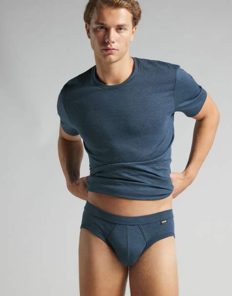 Intimissimi "the indestructible" briefs in blu ink melange - view 1