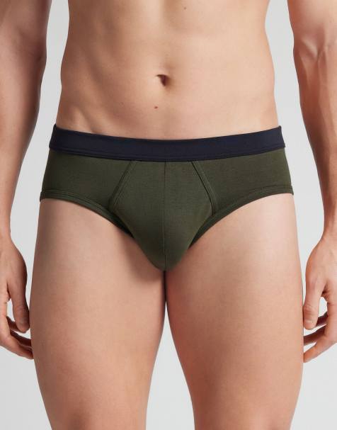 Intimissimi "the indestructible" briefs in green/ blue - view 1