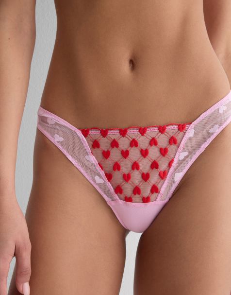 Intimissimi The love club brazilian briefs in pink love true red - view 1