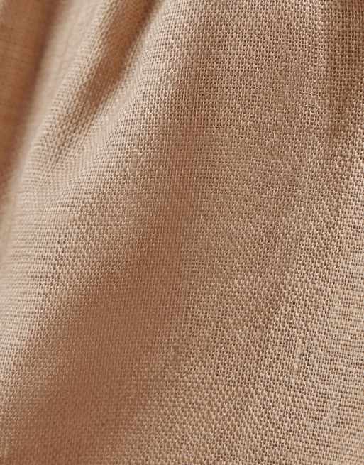 Intimissimi The pure linen plain-weave linen shorts in beige sabbia, 6 of 6
