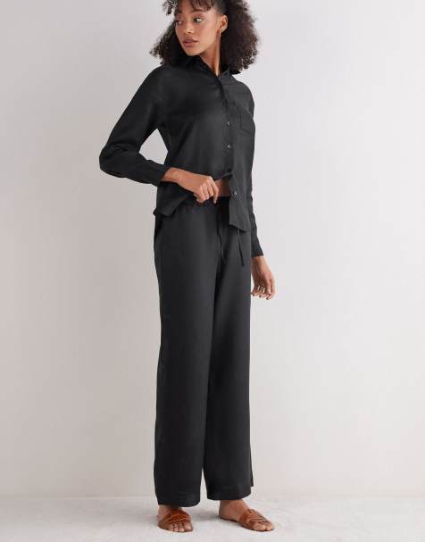 Intimissimi The pure linen trousers in black - view 1