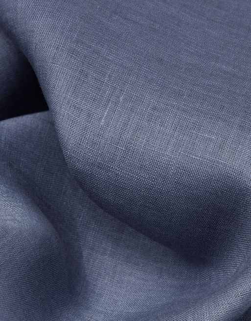 Intimissimi The pure linen trousers in denim blue, 6 of 6