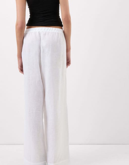 Intimissimi The pure linen trousers in white, 2 of 6