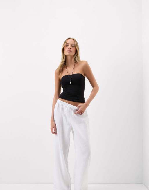 Intimissimi The pure linen trousers in white, 4 of 6