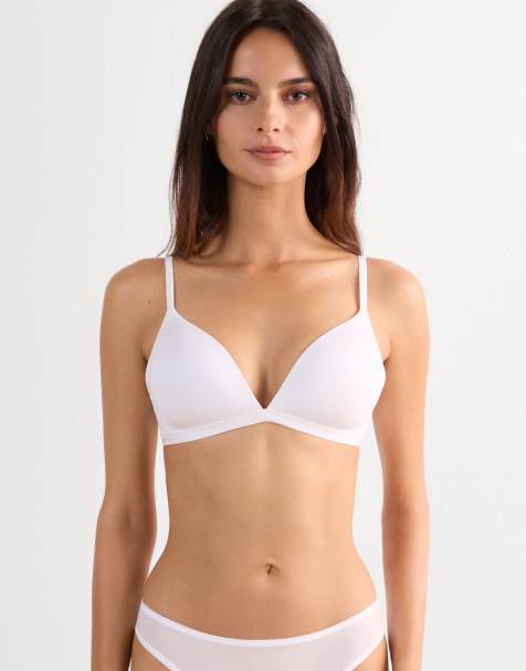 Intimissimi Tiziana  microfibre triangle bra in white - view 1