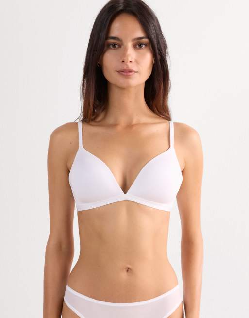 Intimissimi Tiziana  microfibre triangle bra in white