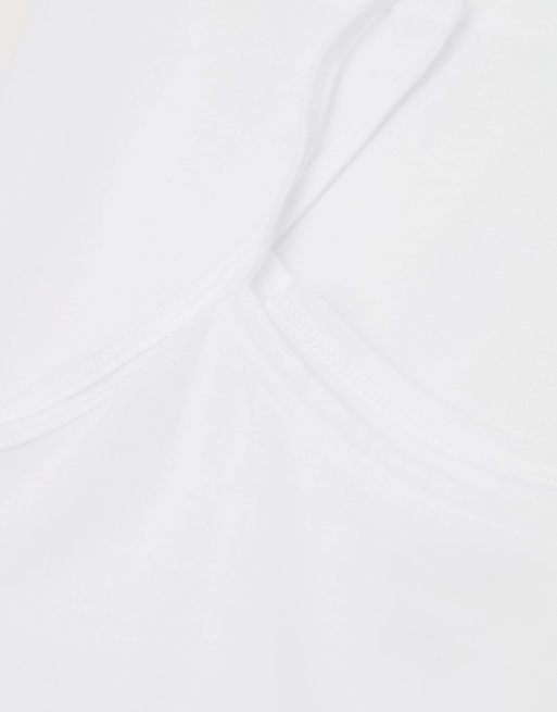 Intimissimi Ultrafresh cotton vest top in white, 6 of 7