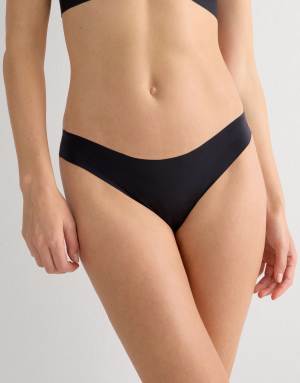 Intimissimi Ultralight microfibre brazilian knickers in black