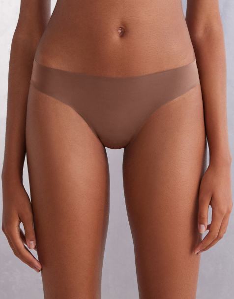 Intimissimi Ultralight microfibre brazilian knickers in caramel dark beige - view 1