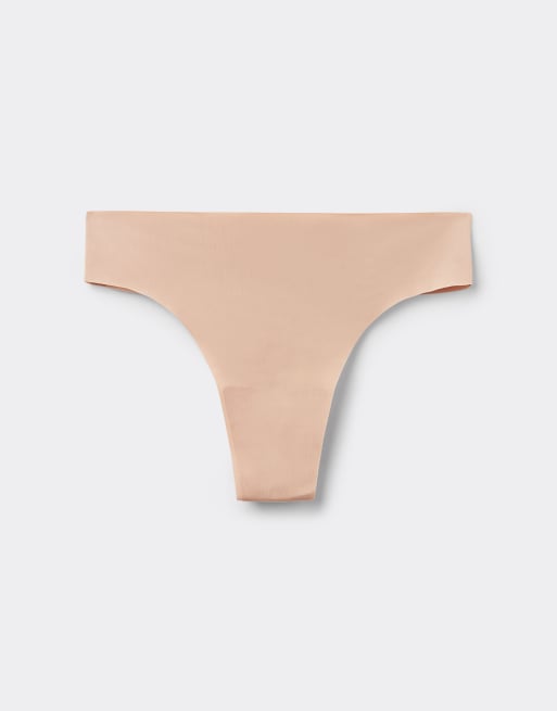 Intimissimi Ultralight microfibre brazilian knickers in honey soft beige, 2 of 4
