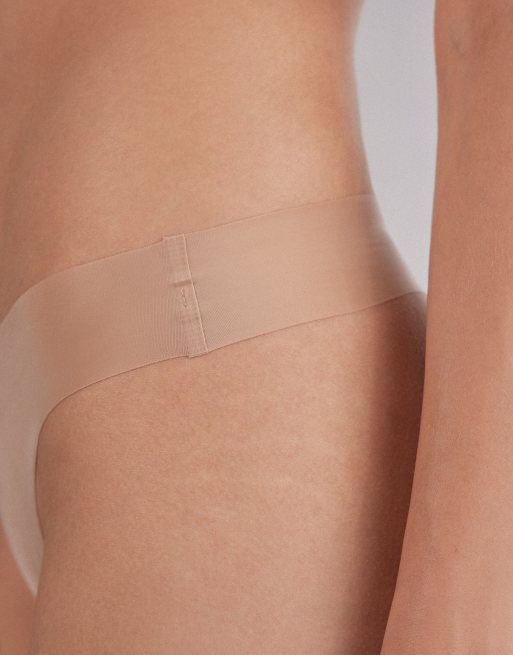 Intimissimi Ultralight microfibre brazilian knickers in honey soft beige, 3 of 4
