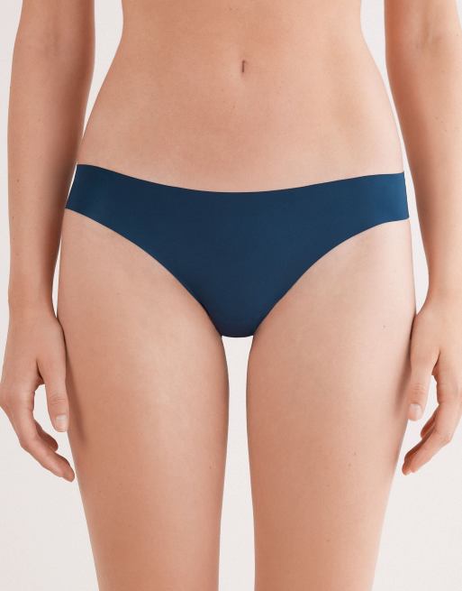 Intimissimi Ultralight microfibre brazilian knickers in peacock blue