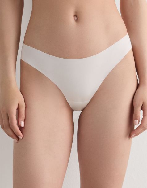 Intimissimi Ultralight microfibre brazilian knickers in talc white - view 1