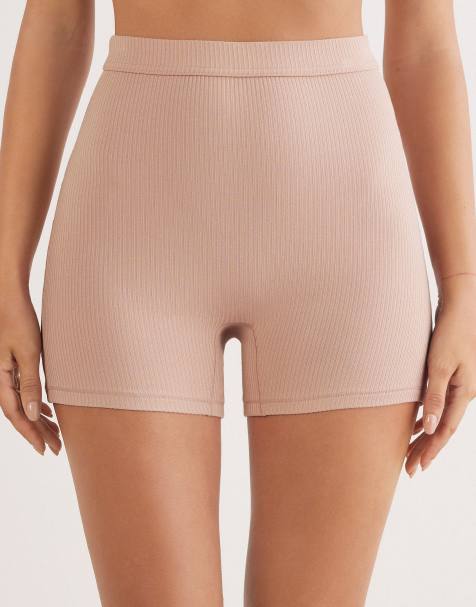 Intimissimi Your everyday wear ribbed shorts in beige praline - view 1