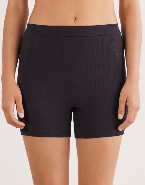 Intimissimi Your everyday wear ribbed shorts in black - view 1