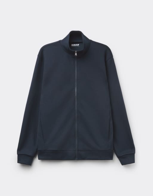 Intimissimi Zip-up technical sweatshirt in midnight blue, 2 of 4