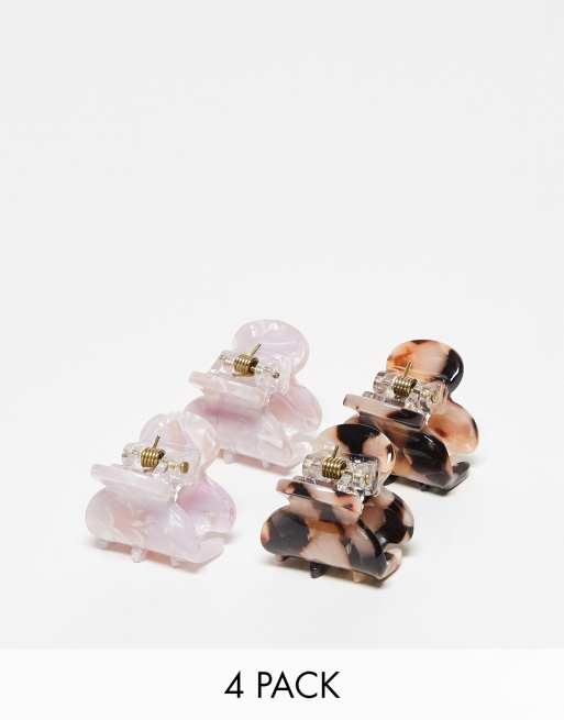 invisibobble - ClipStar Petit Love - 4 kleine haarklemmen