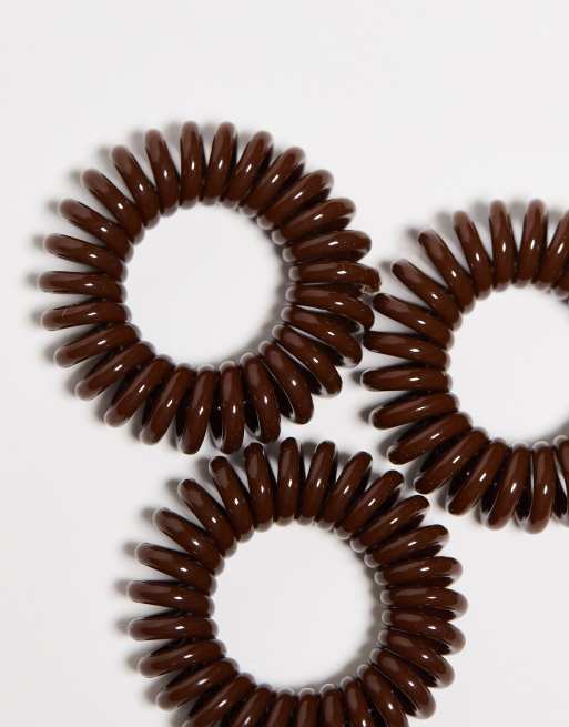 Invisibobble - Confezione da 3 elastici per capelli a spirale Original - Pretzel Brown, 4 di 4
