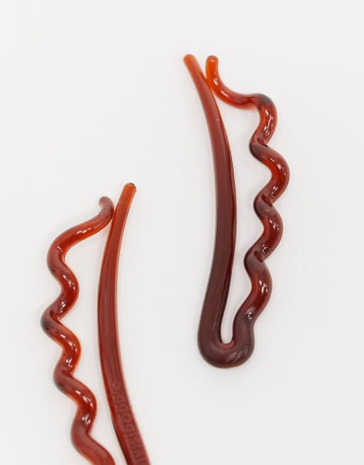 Invisibobble - Elastico per capelli a molla grande scuro "pretty", 2 di 4