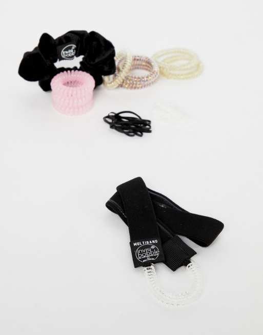 Invisibobble - Fascia per capelli nero puro a bande, 2 di 4