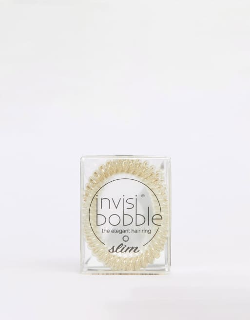 invisibobble – Guldfärgade smala hårsnoddar, 3-pack, 2 av 4