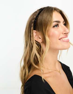 Invisibobble invisibobble HAIRHALO Headband - Black Sparkle