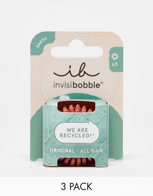 invisibobble – Original – Zestaw 3 pomarańczowych gumek do włosów
