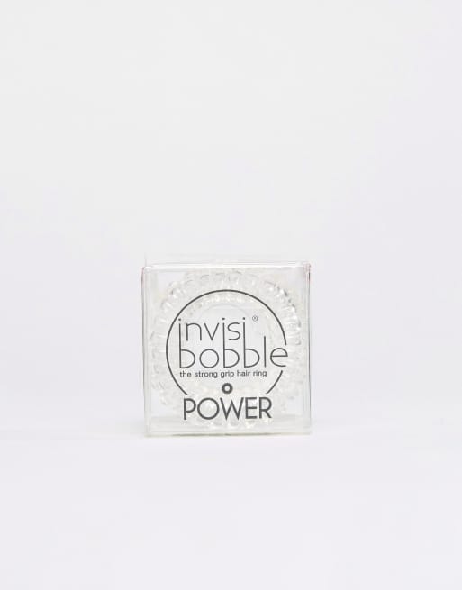 Invisibobble - Power - Confezione di 3 elastici per capelli resistenti in trasparente cristallo, 3 di 4