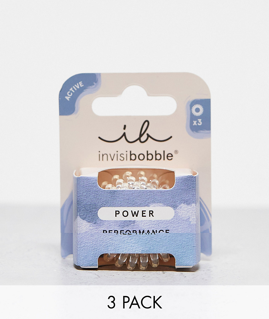 invisibobble Power Hair Spirals x3 - Crystal Clear
