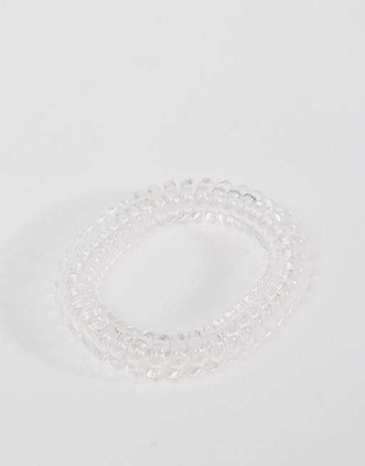 invisibobble - Set van 3 smalle haarelastiekjes - Crystal Clear, 3 van 4