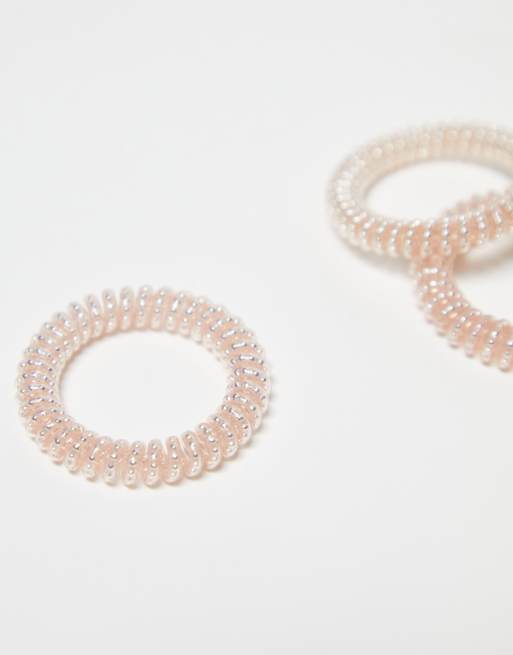 invisibobble Slim Hair Spirals x3 - Pink Monocle, 3 of 4