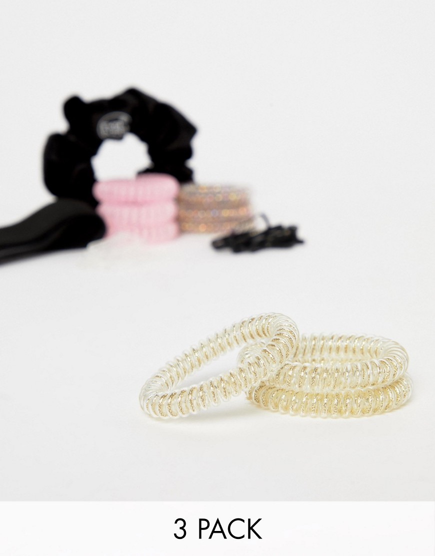 INVISIBOBBLE INVISIBOBBLE 3-PACK SLIM STAY HAIR TIES - GOLD,IB-SL-PC10005