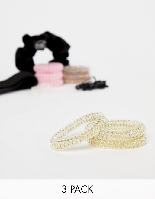 Invisibobble 3 pack Slim Stay Hair Ties - Gold