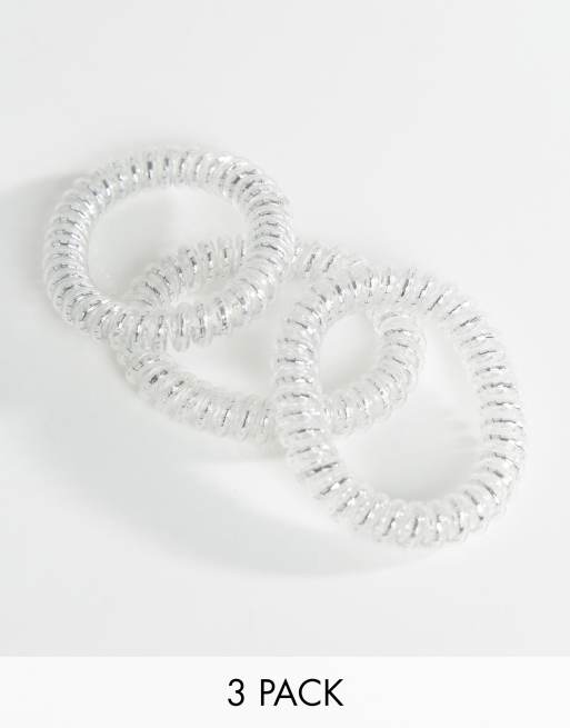 invisibobble - smalle haarband - zilverkleurig