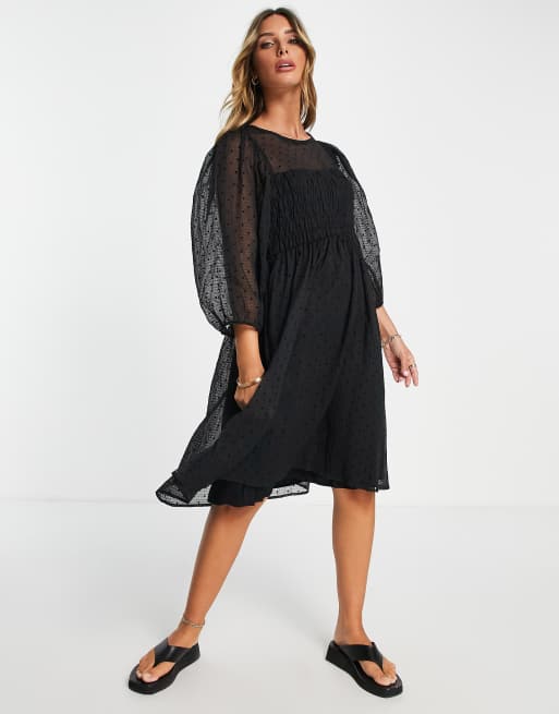 Robe avec best sale piece transparente