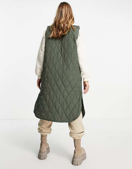 Quilted Long Vest