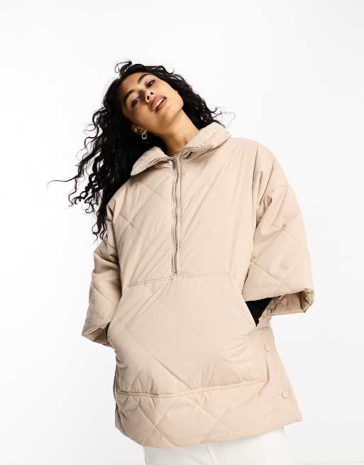 InWear Jasmine padded throw-over anorak in sandstone