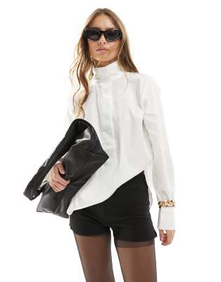 In Wear InWear Keix grandad collar shirt in white