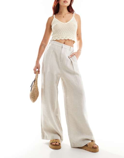 InWear - Peg - Pantaloni sartoriali in lino beige, 2 di 5